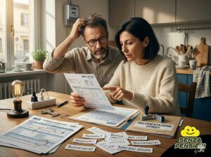 Persona che controlla una bolletta elettrica e documenti ISEE per capire il bonus bollette 2026